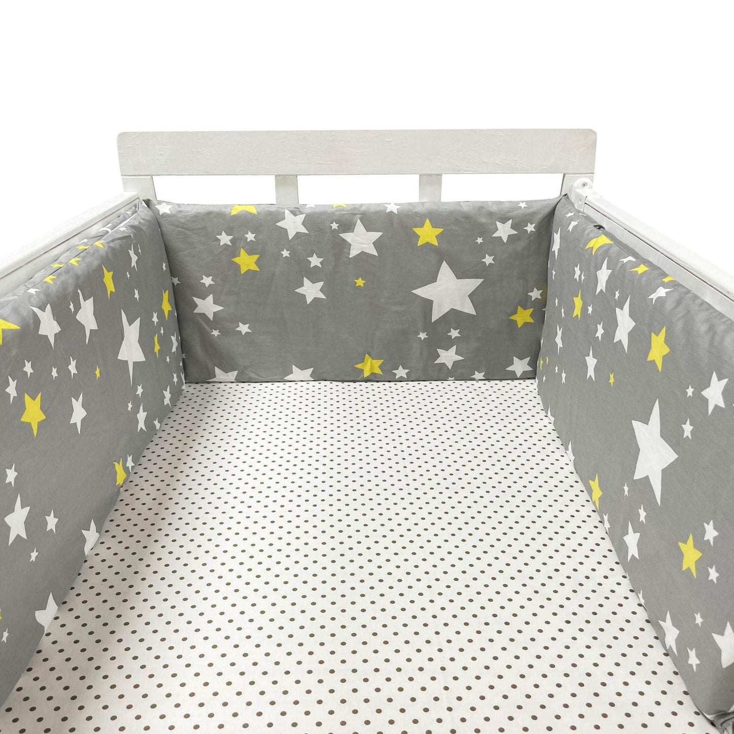 Thick One-piece Crib Around Cushion Cot Protector Pillows