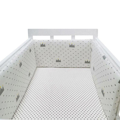 Thick One-piece Crib Around Cushion Cot Protector Pillows