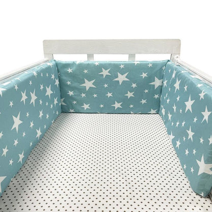 Thick One-piece Crib Around Cushion Cot Protector Pillows