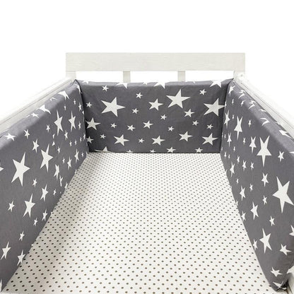 Thick One-piece Crib Around Cushion Cot Protector Pillows