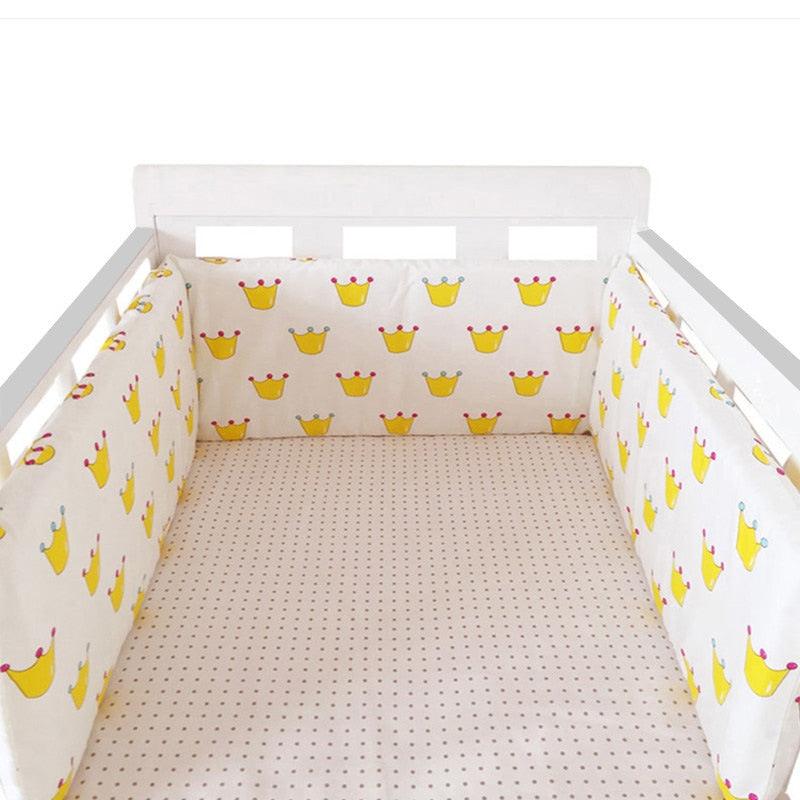 Thick One-piece Crib Around Cushion Cot Protector Pillows