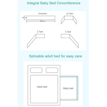 Thick One-piece Crib Around Cushion Cot Protector Pillows