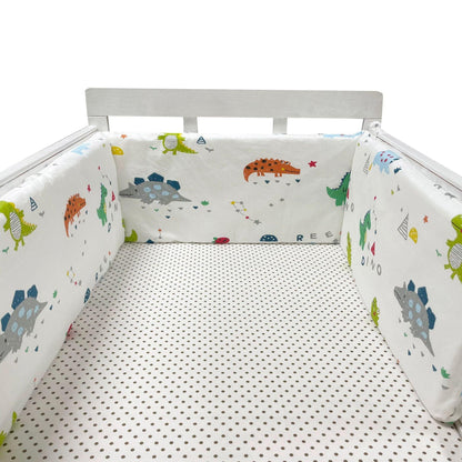 Thick One-piece Crib Around Cushion Cot Protector Pillows