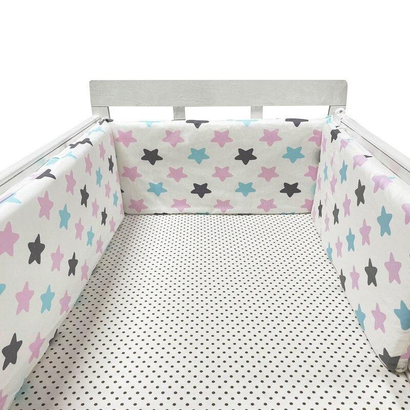 Thick One-piece Crib Around Cushion Cot Protector Pillows