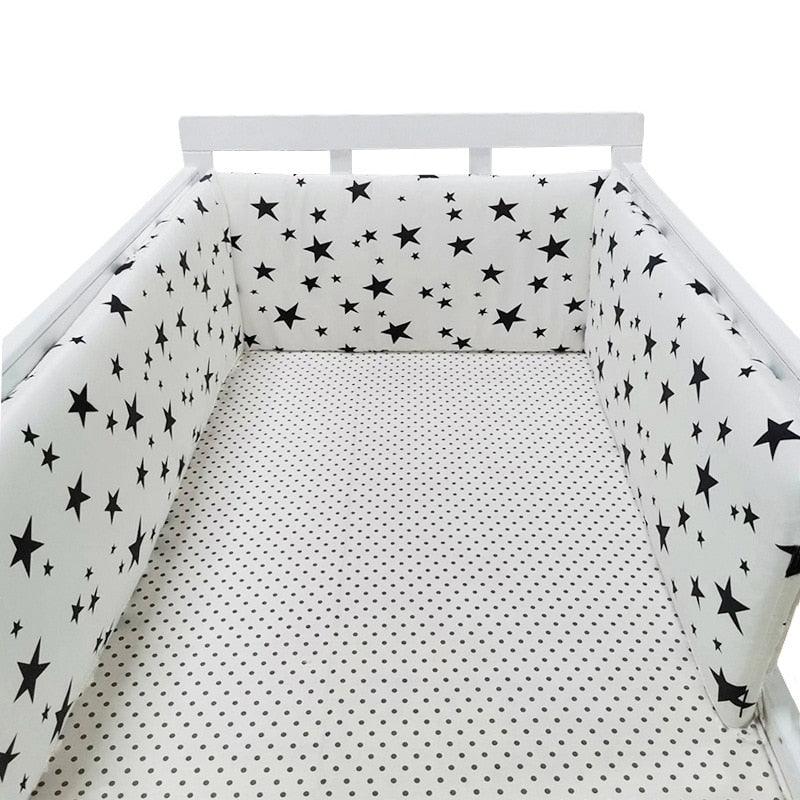 Thick One-piece Crib Around Cushion Cot Protector Pillows