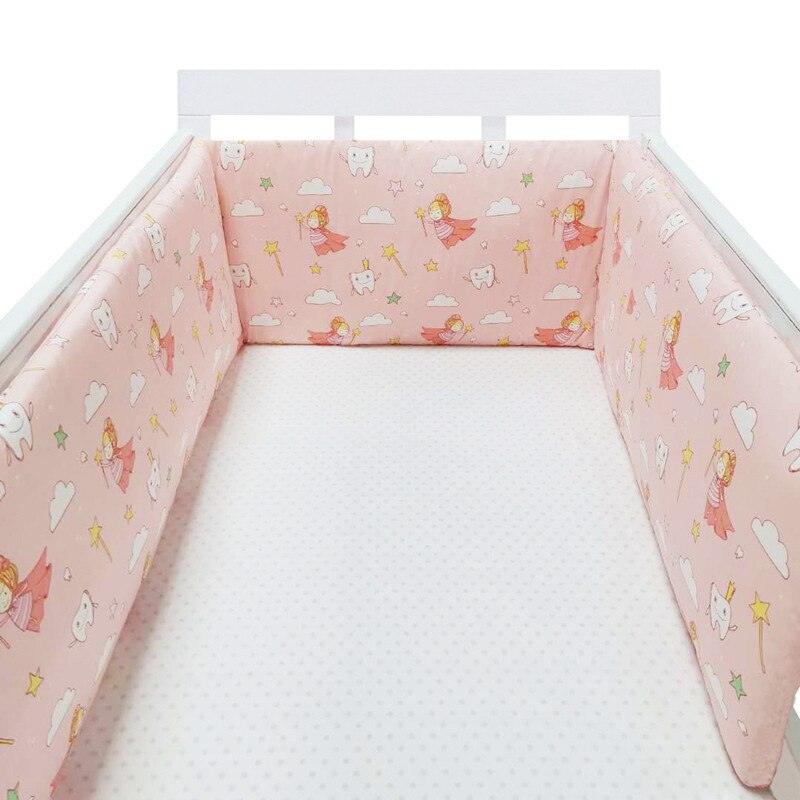 Thick One-piece Crib Around Cushion Cot Protector Pillows