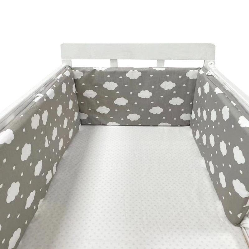 Thick One-piece Crib Around Cushion Cot Protector Pillows