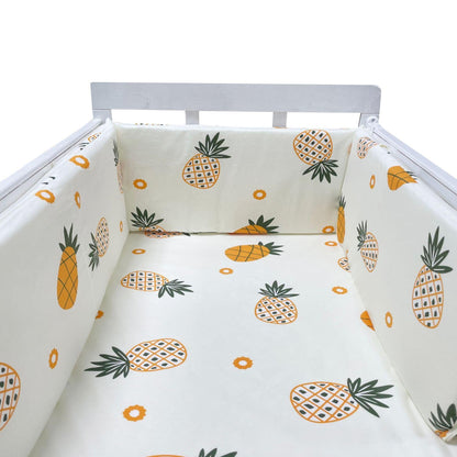 Thick One-piece Crib Around Cushion Cot Protector Pillows