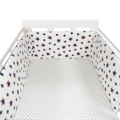 Thick One-piece Crib Around Cushion Cot Protector Pillows