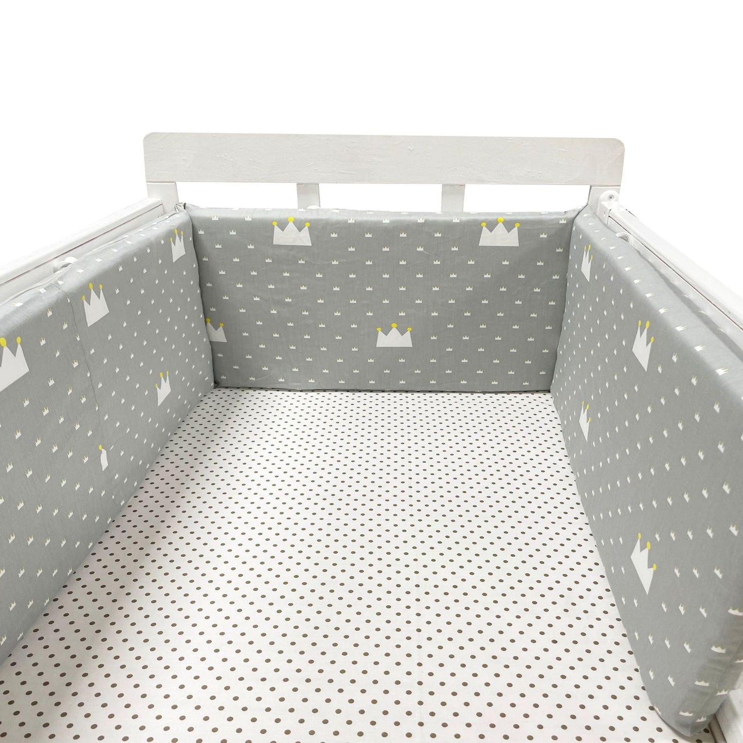 Thick One-piece Crib Around Cushion Cot Protector Pillows