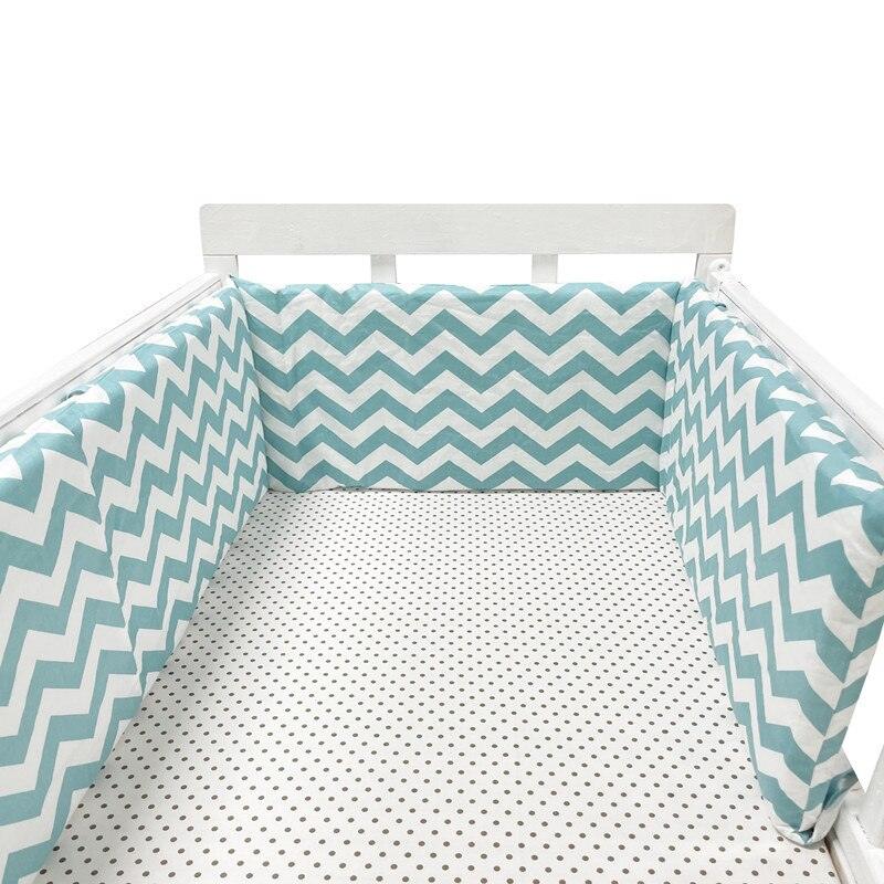 Thick One-piece Crib Around Cushion Cot Protector Pillows