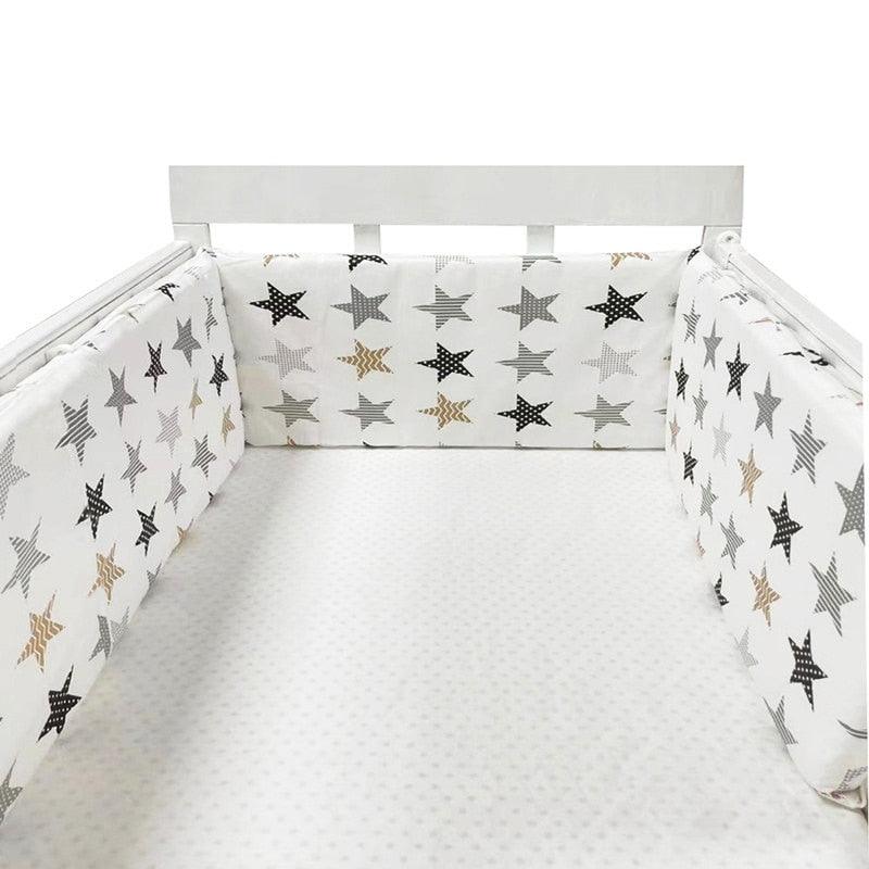 Thick One-piece Crib Around Cushion Cot Protector Pillows