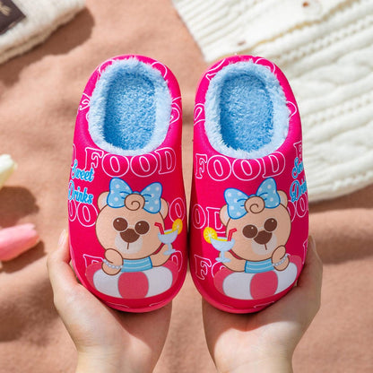 Children's Cotton Slippers Boys & Girls Indoor-Warm