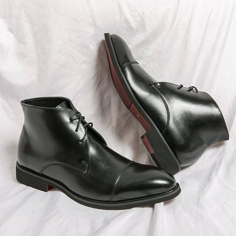 Mens Leather Formal Business Shoe Boots