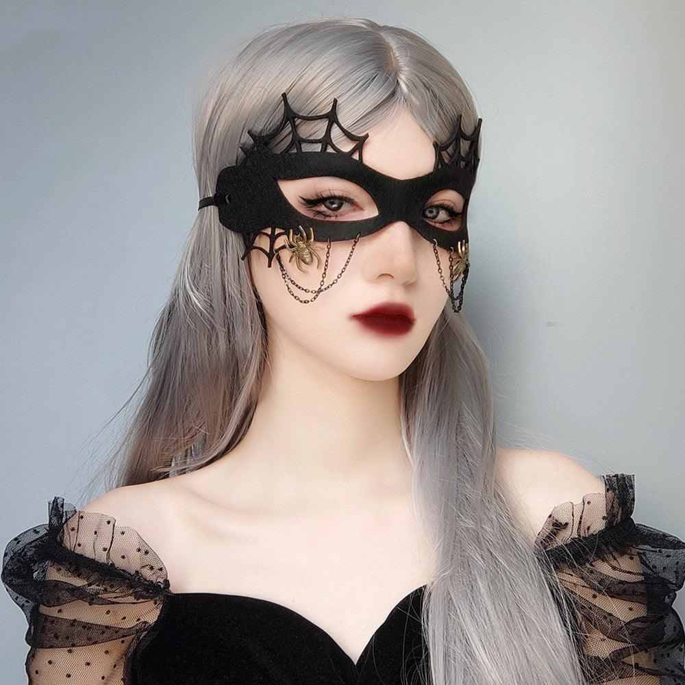 Halloween Makeup: Witch Spider Web Mask