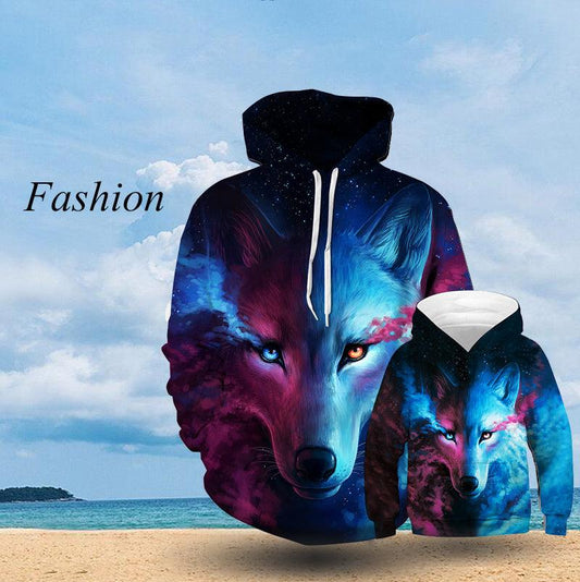 Wolf Printed Hoodies 3D Sweatshirt - Unisex