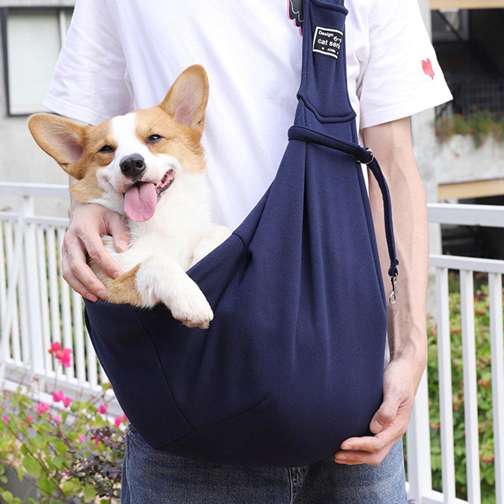 Pet Travel Shoulder Crossbody Bag Cotton Comfort Single Sling Pet Carrier For Travel - Comfortable Single Shoulder Dog And Cat Bag