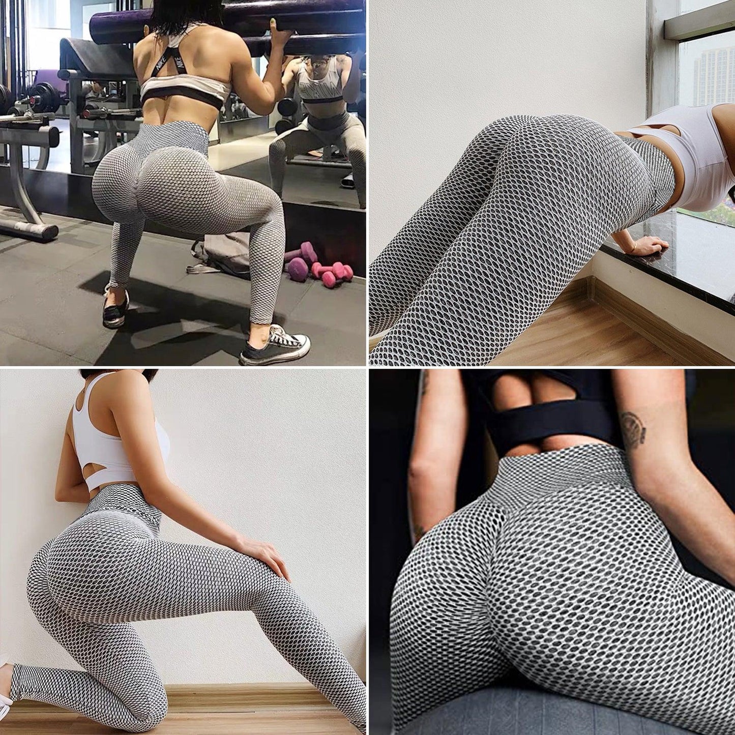 Leggings Women Butt Lifting Workout Tights Plus Size Sports High Waist Yoga Pants