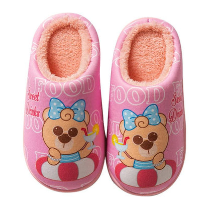 Children's Cotton Slippers Boys & Girls Indoor-Warm