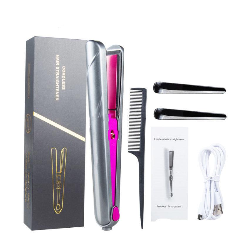 Hair Straightener Splint-USB Charging - Aluminium Plate Wireless Portable