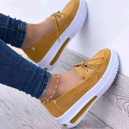 Casual Platform Heel Peas Loafers Shoes