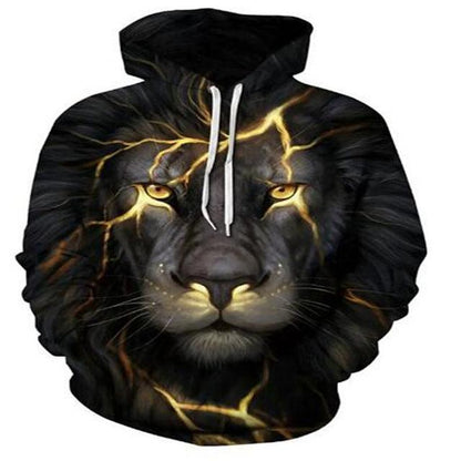 Hoodies For Men Cool Animal-print