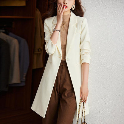 Ladies Formal Blazer Style Knee Length Jacket