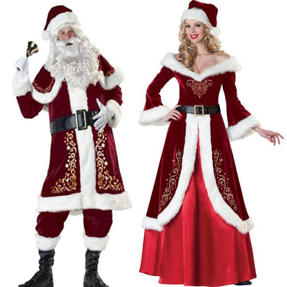 Santa Couples' Costumes For Party Performances- Full Set