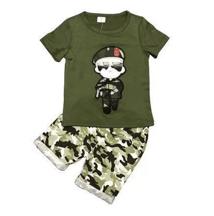 Boys' Summer Camouflage Suit