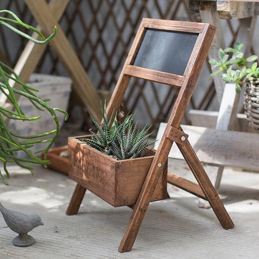 Solid Wood Flower Box for Garden Decorations