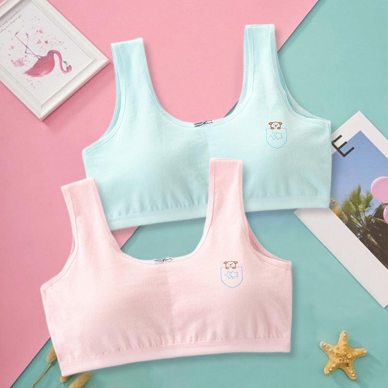 Girls Underwear Pure Cotton Sports Bra