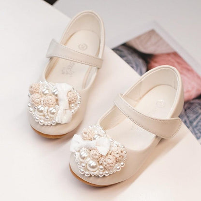 Princesses Unique Casual Flat Rhinestone & Pearls Shoes