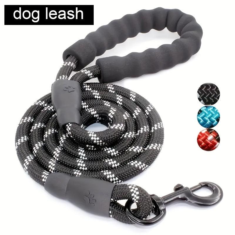 Adjustable Waist Rope Leash Padded Handle Reflective Lead