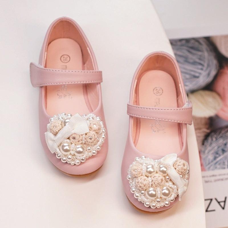 Princesses Unique Casual Flat Rhinestone & Pearls Shoes