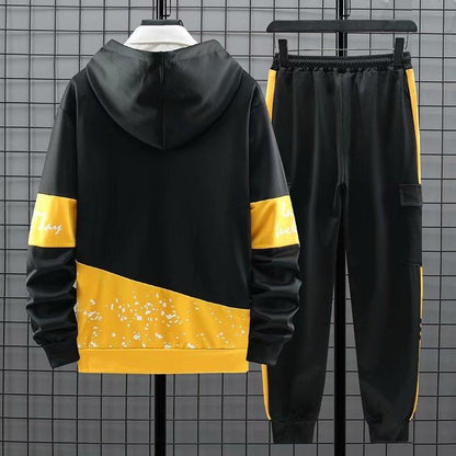 Loose Leisure Two-piece Sports Sweatshirt And Joggers