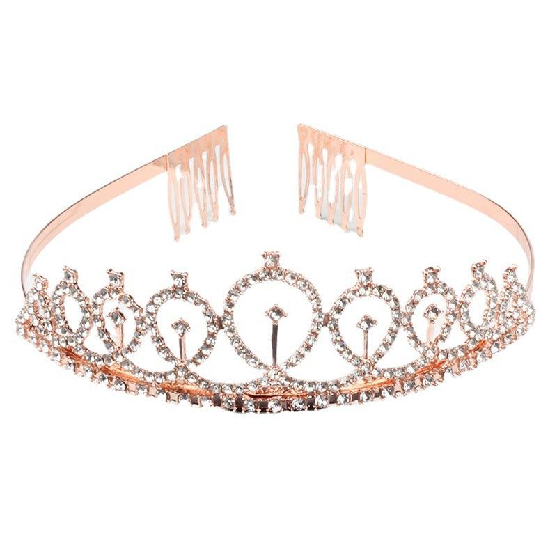 Birthday Crown Bridal Alloy Shiny Diamond Hair Accessory