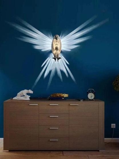 Wall Lamp Bird Shape Projector Atmosphere Sconce Light 3D Body Print