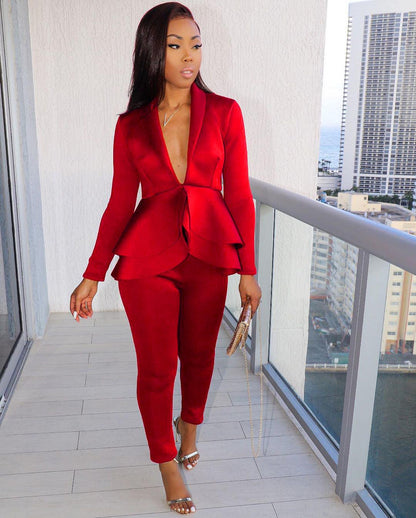 Ladies Stylish Pencil suit With Unique Style Jacket