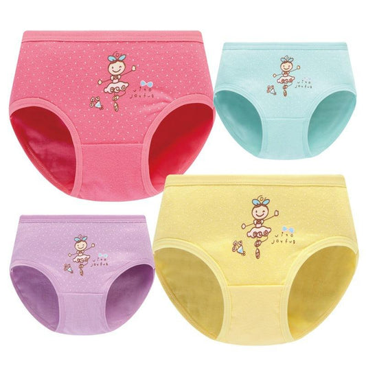 Girls' Underwear Cotton Underwear - Briefs Shorts X 4