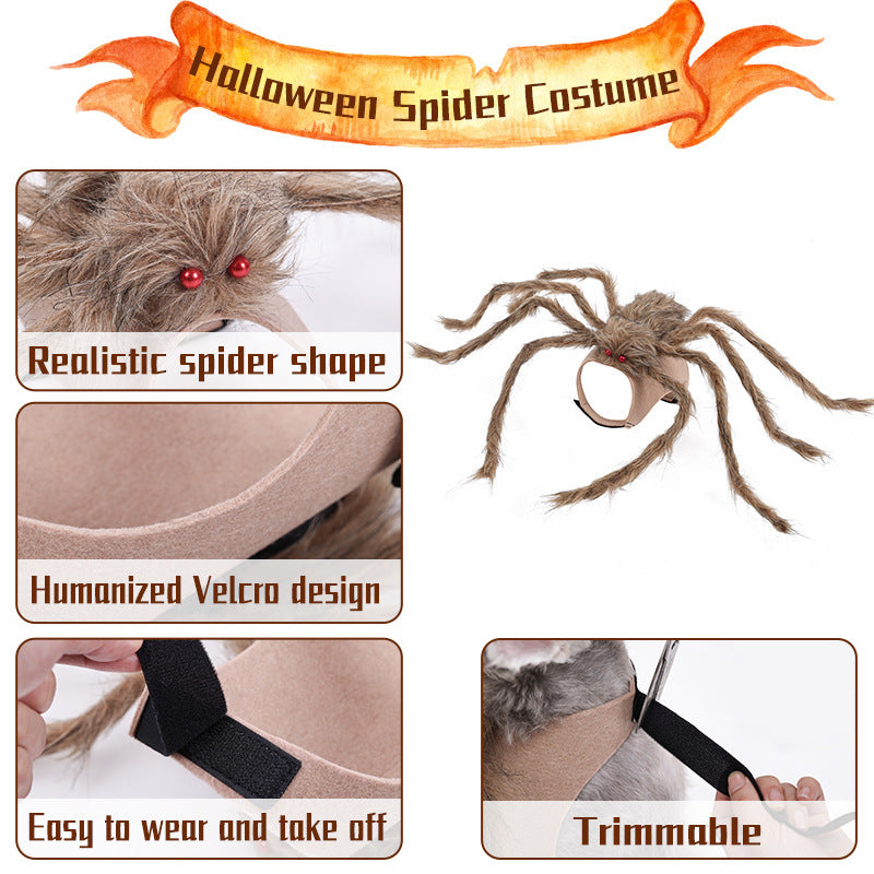 Halloween Big Spider Pet Costumes