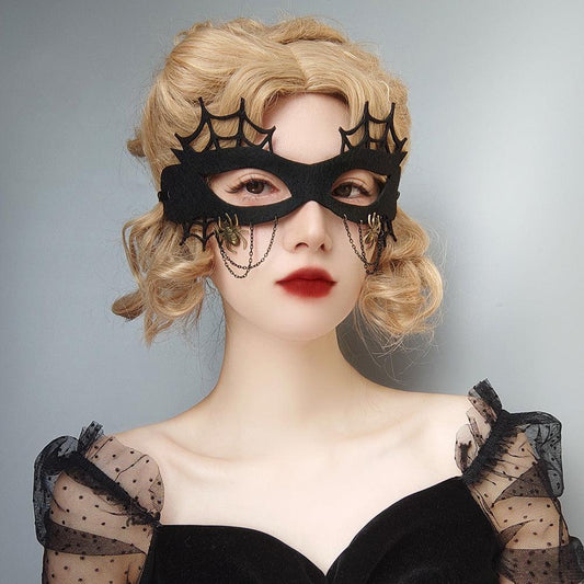 Halloween Makeup: Witch Spider Web Mask