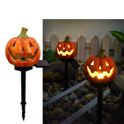 Halloween Solar Pumpkin Lamp Iron Outdoor Creative Atmosphere