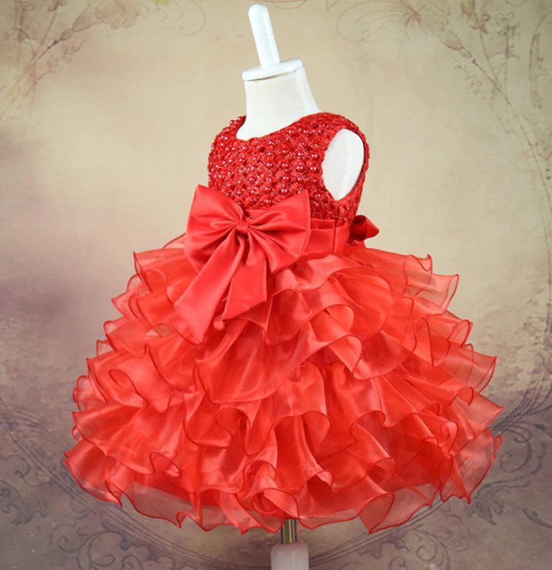 Girls' Bow String Beads  Beauty Princess Dress