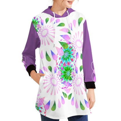 Fayzebobs Flower Power - Hoodie Mini Dress